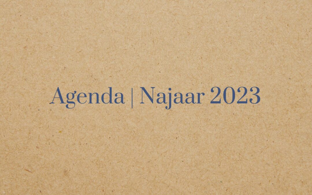 Agenda najaar 2023